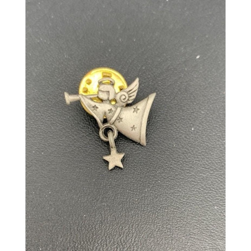 Vintage JJ Angel Star Celestial Metal Lapel Pin Back Lapel Pin Hat Pin
